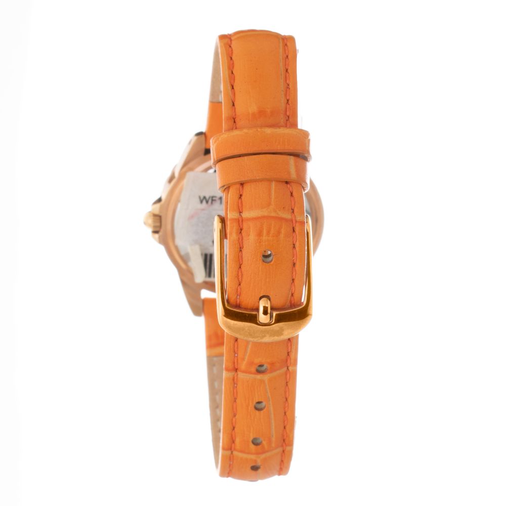 Folli Follie Oranje Leren Horloge
