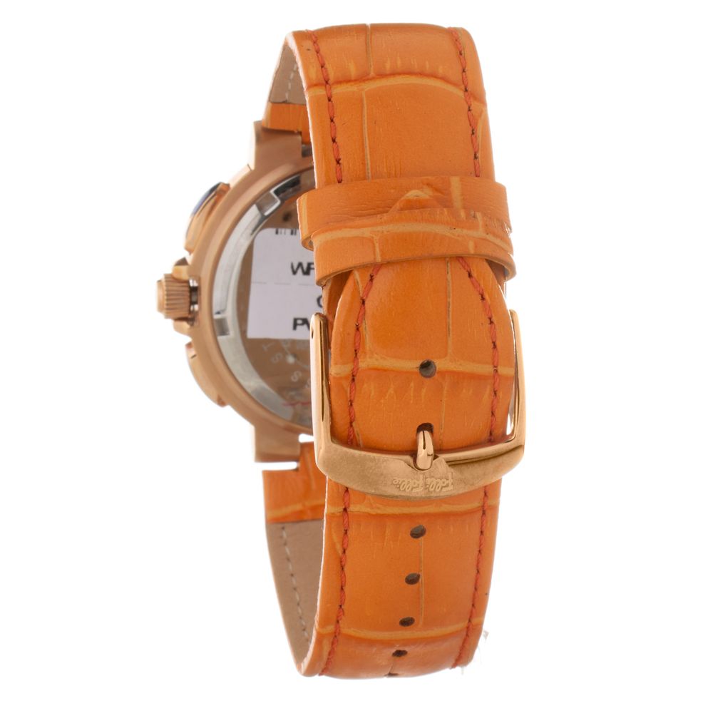 Folli Follie Oranje Leren Horloge