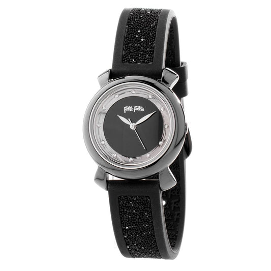 Folli Follie Zwart Plastic Horloge