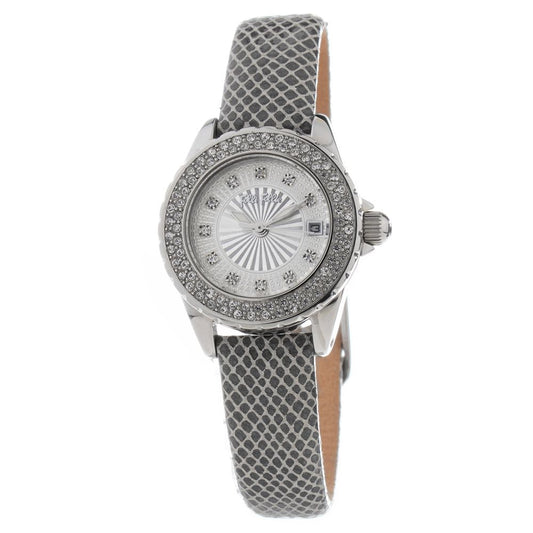 Folli Follie Grijs Leren Horloge