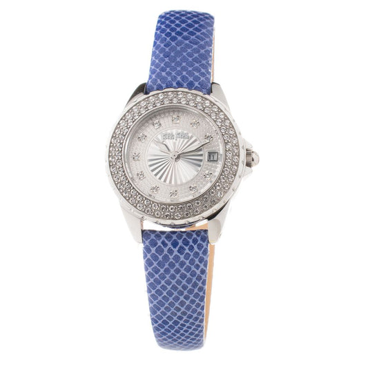Folli Follie Blauw Leren Horloge