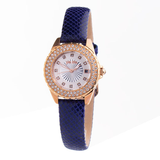 Folli Follie Blauw Leren Horloge