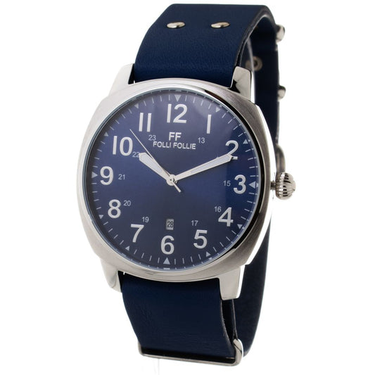 Folli Follie Blauw Leren Horloge