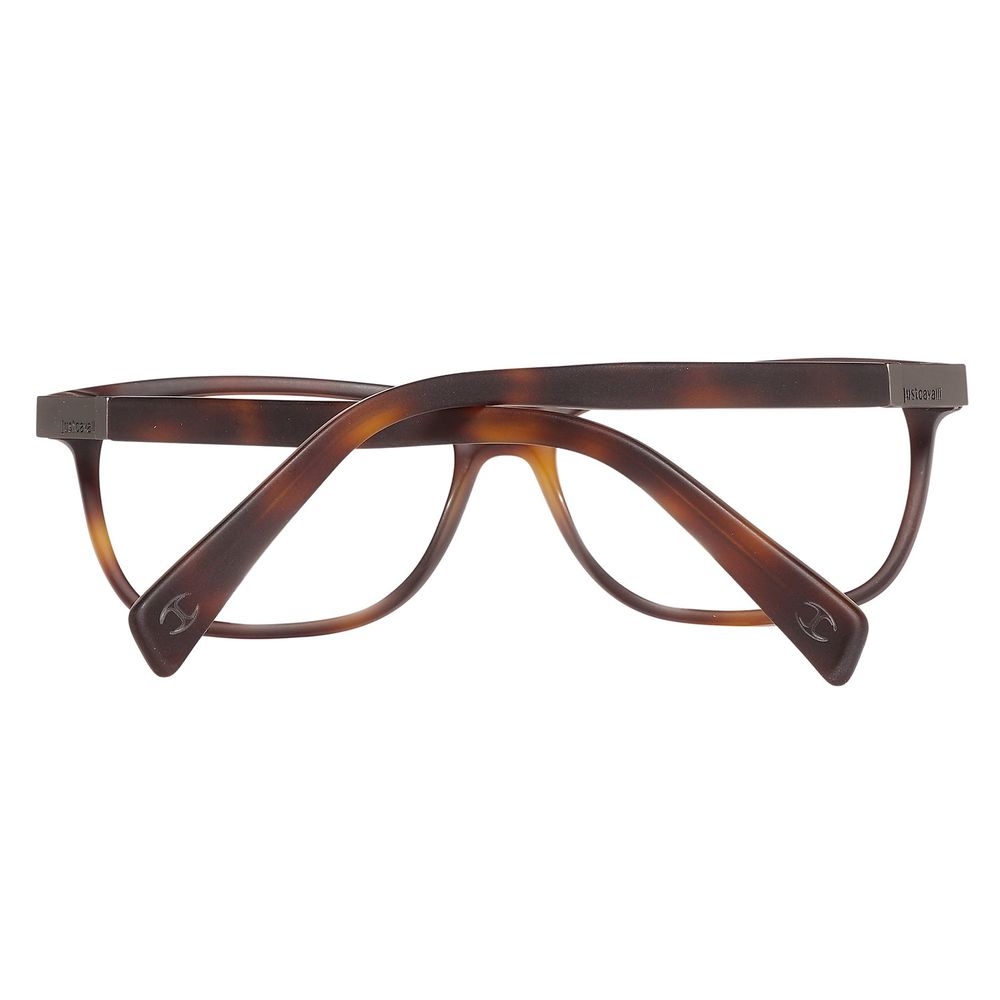 Montures de lunettes en plastique marron Just Cavalli
