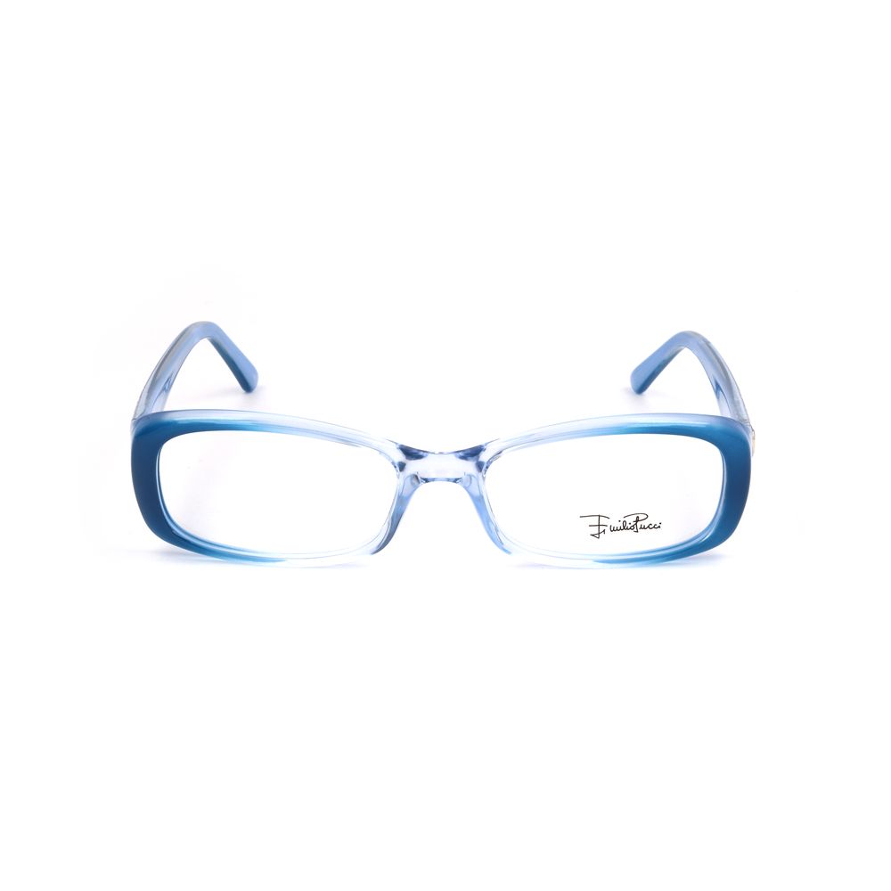 Lunettes Emilio Pucci à montures en plastique bleu