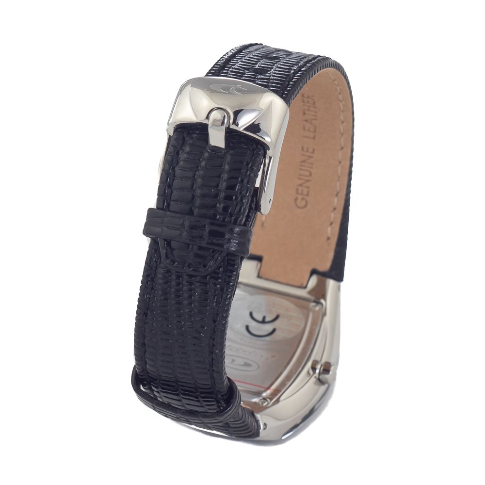 Montre Chronotech en cuir noir