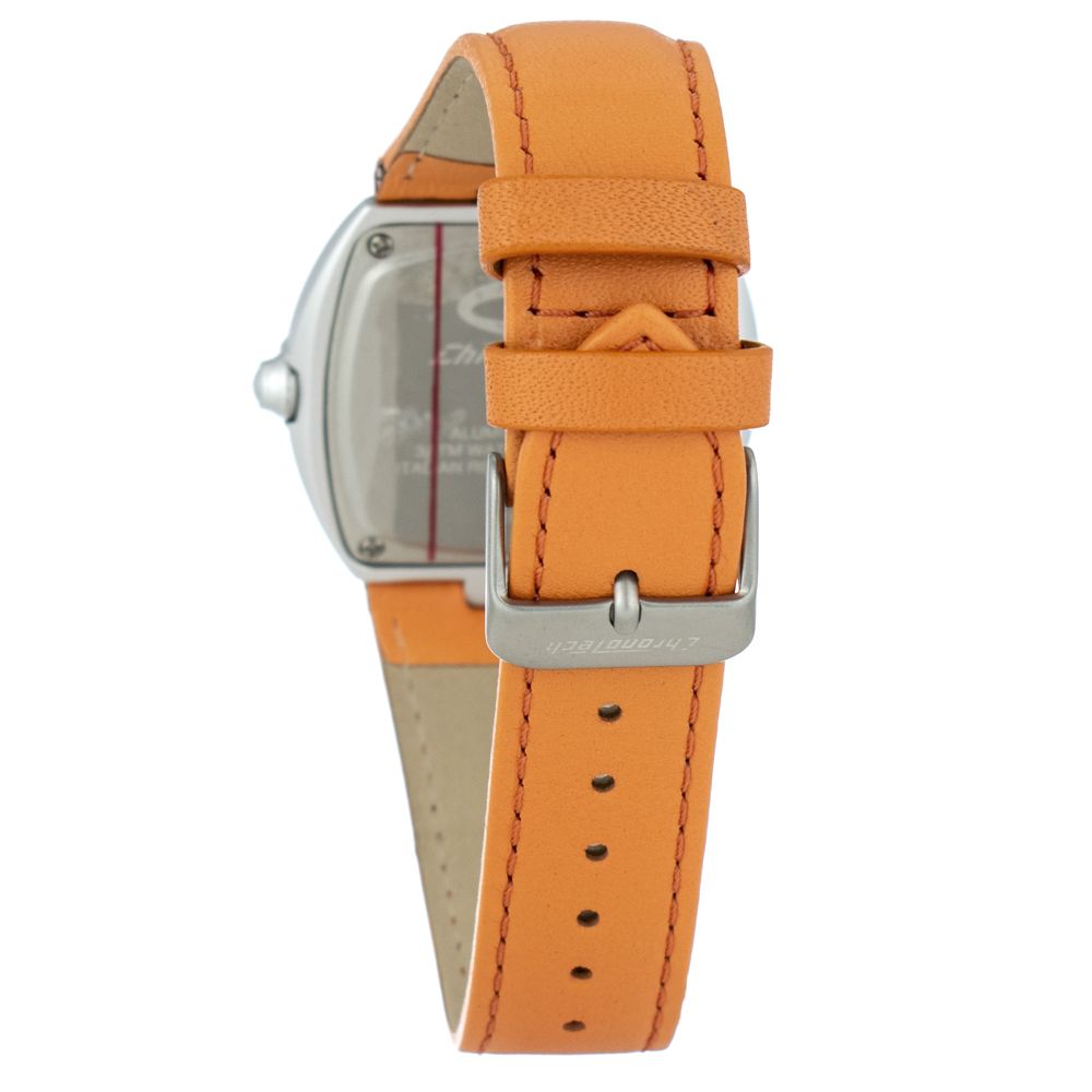 Montre Chronotech en cuir orange