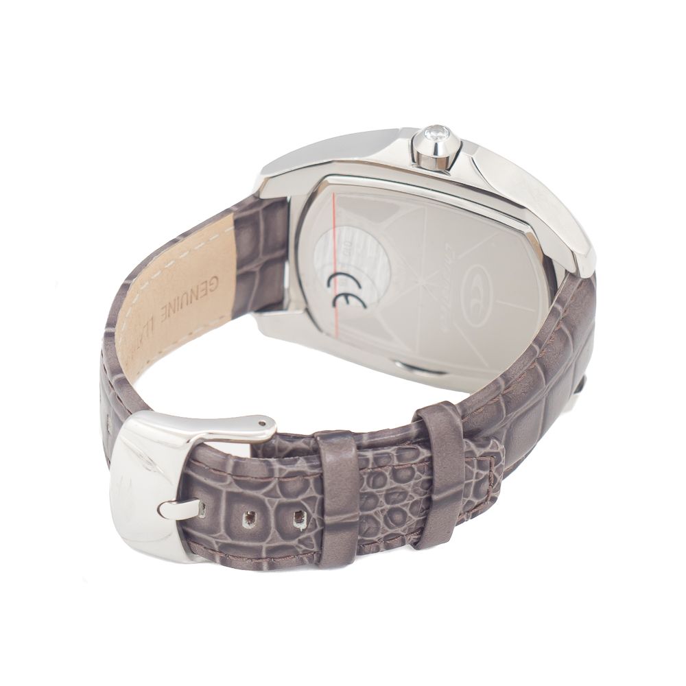 Montre Chronotech en cuir gris