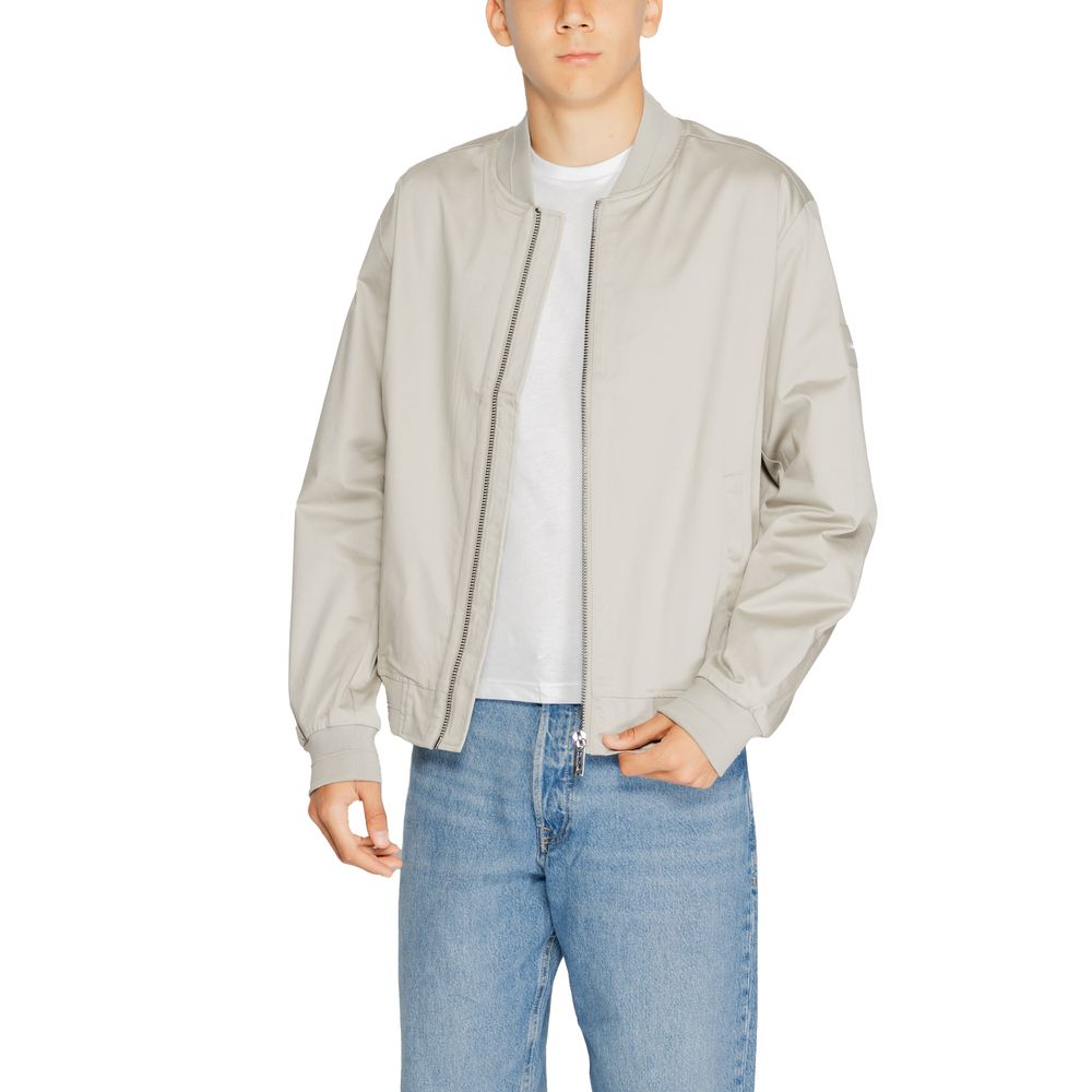 Calvin Klein Grijze Jacketten & Mantels van Biologisch Katoen