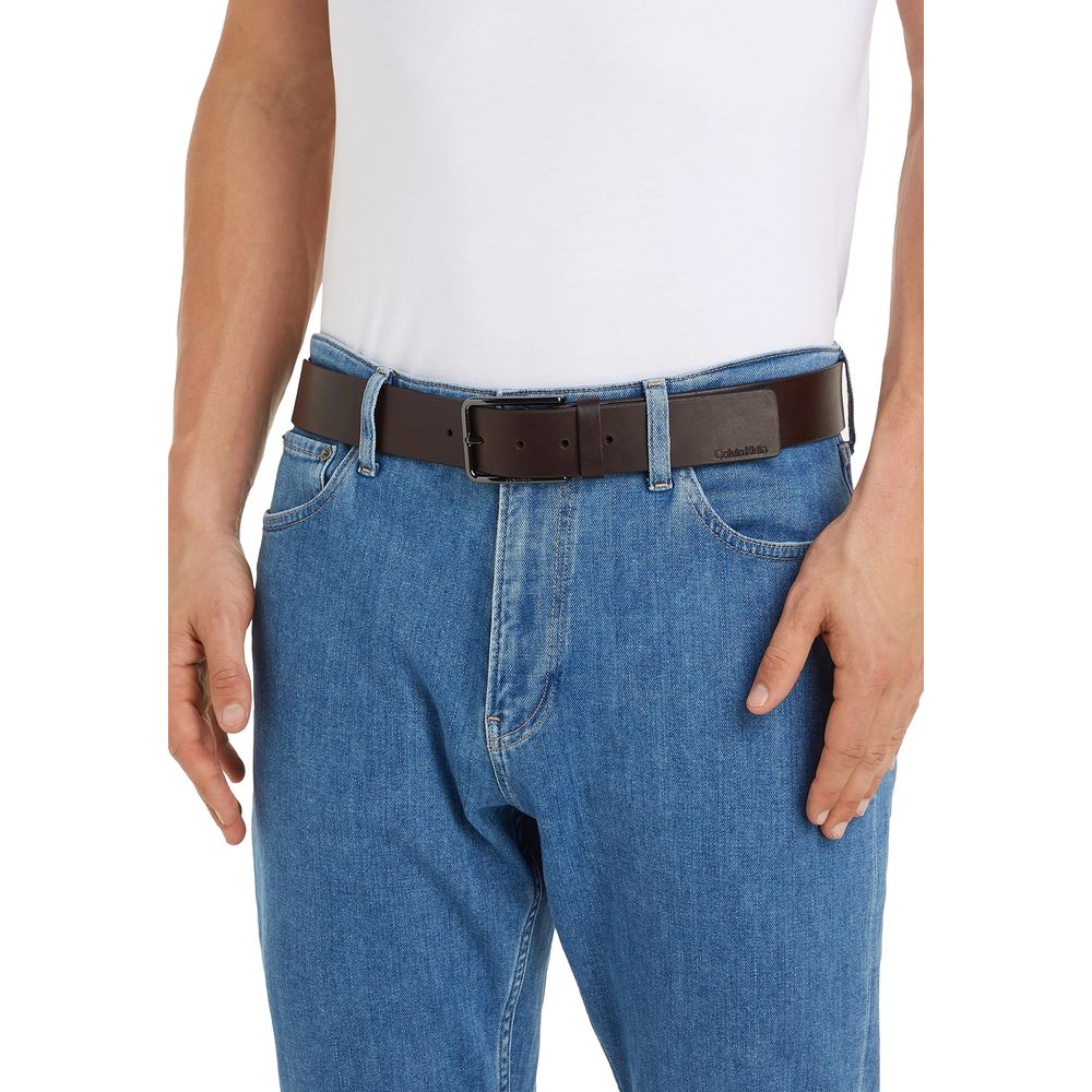 Calvin Klein Bruine Leren Riem
