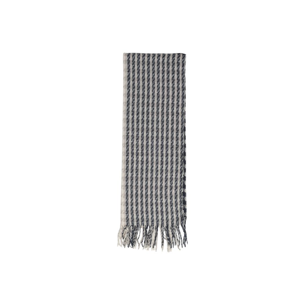 Alleen grijze gerecyclede polyester sjaal
