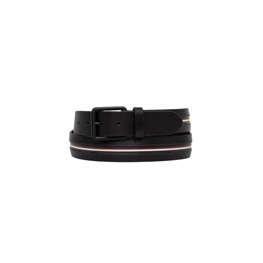 Tommy Hilfiger zwarte leren riem