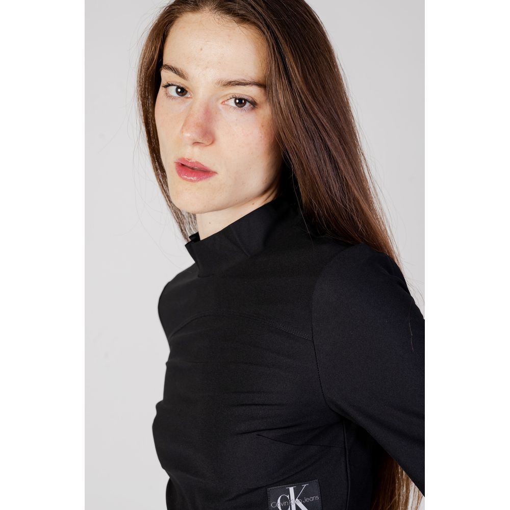 Top en polyester recyclé noir de Calvin Klein Jeans