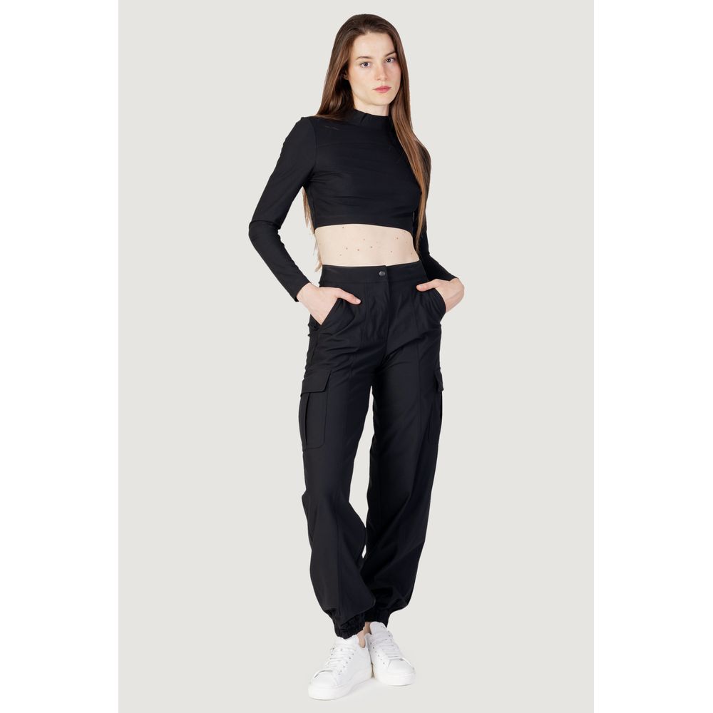 Top en polyester recyclé noir de Calvin Klein Jeans