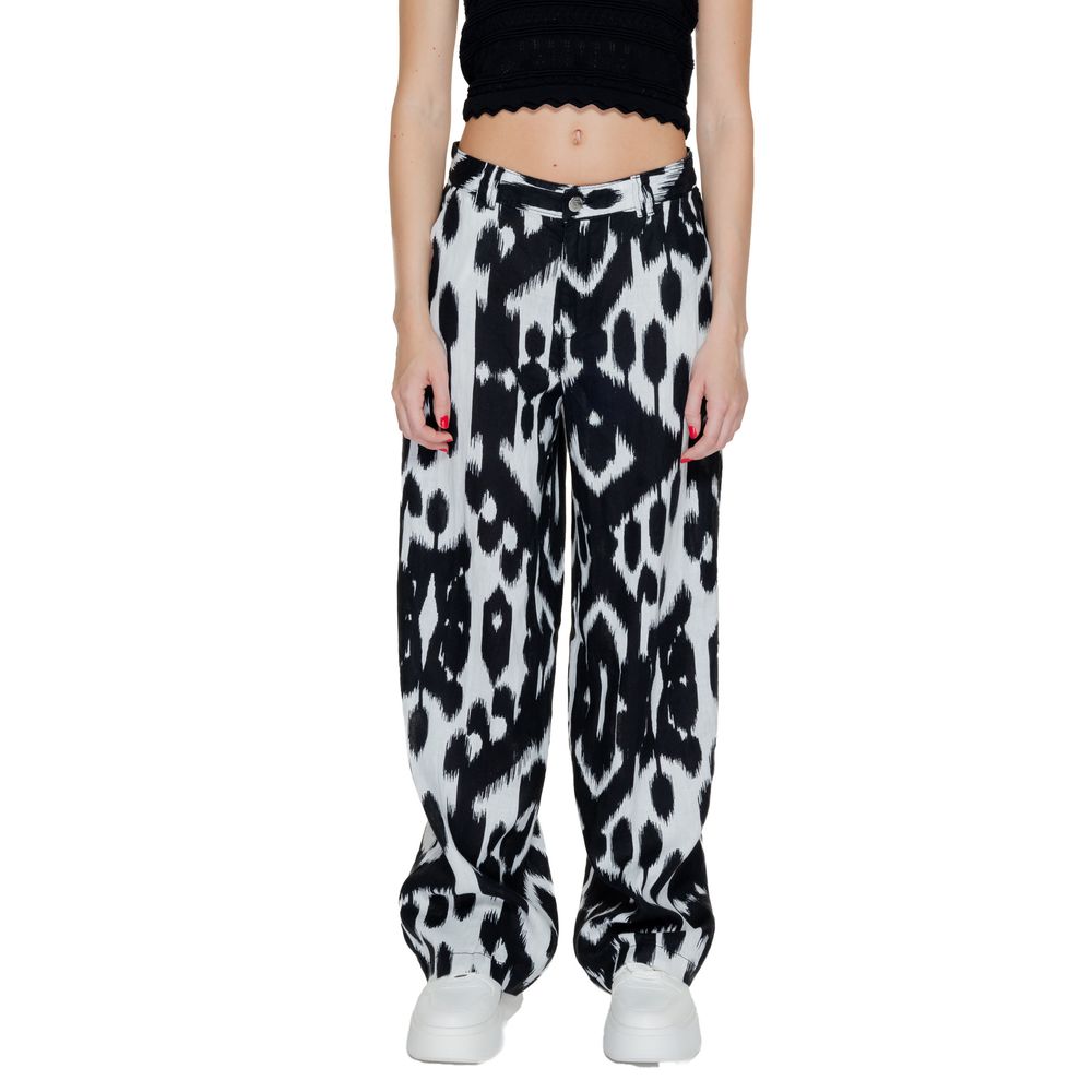 Pantalon en lin noir Street One