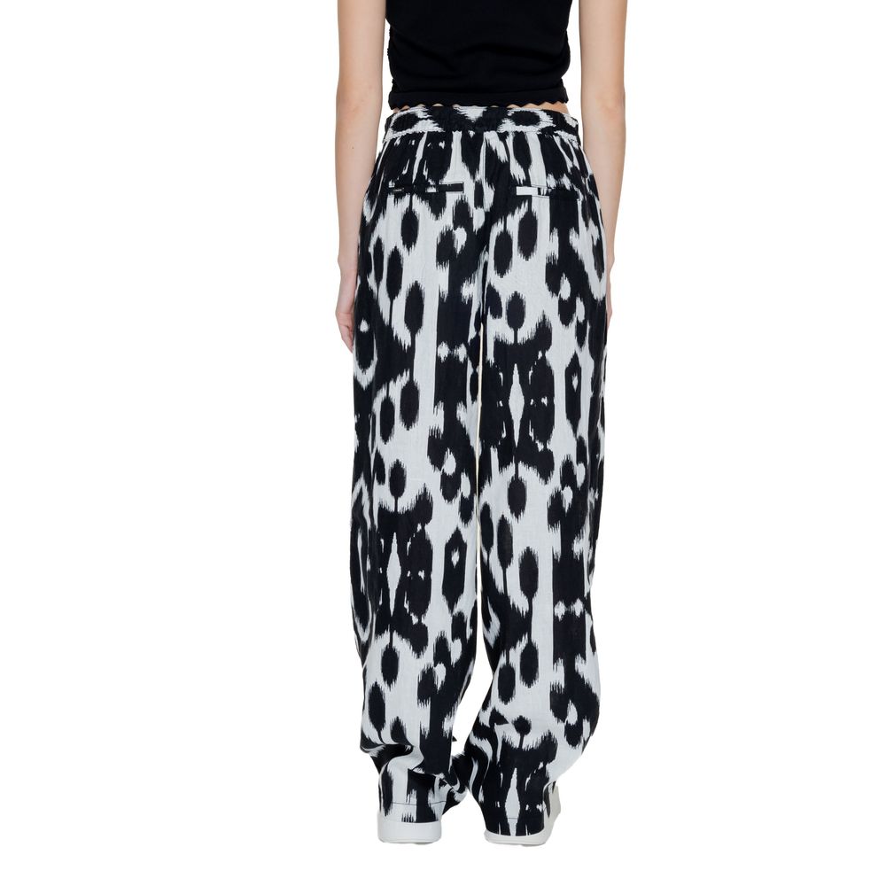 Pantalon en lin noir Street One