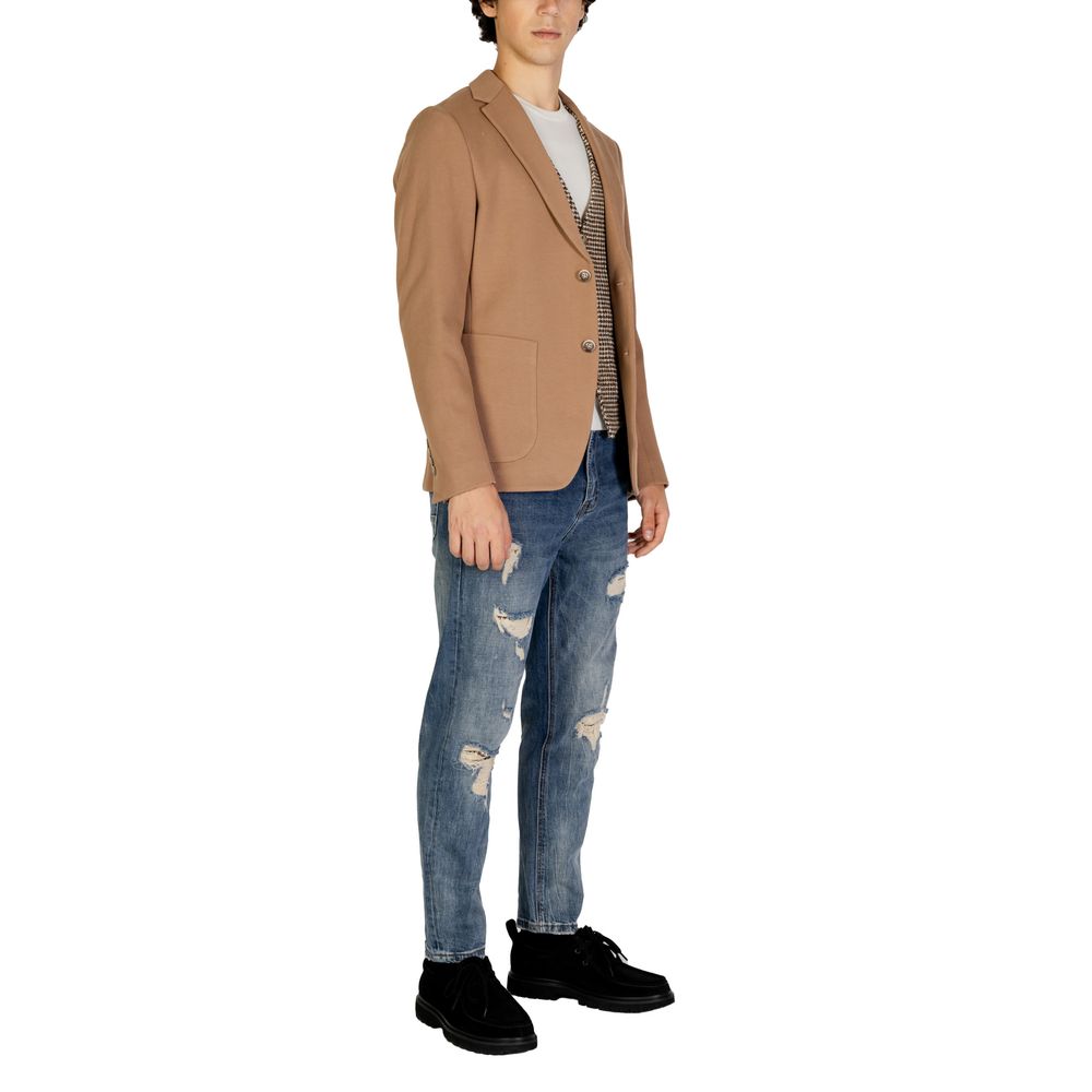 Gianni Lupo Beige katoenen blazer