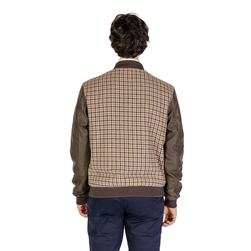 Vestes et manteaux en polyester marron de Gianni Lupo