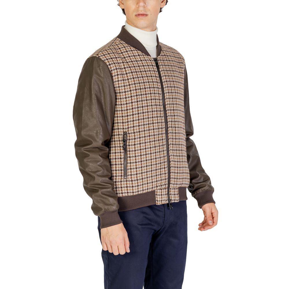 Vestes et manteaux en polyester marron de Gianni Lupo