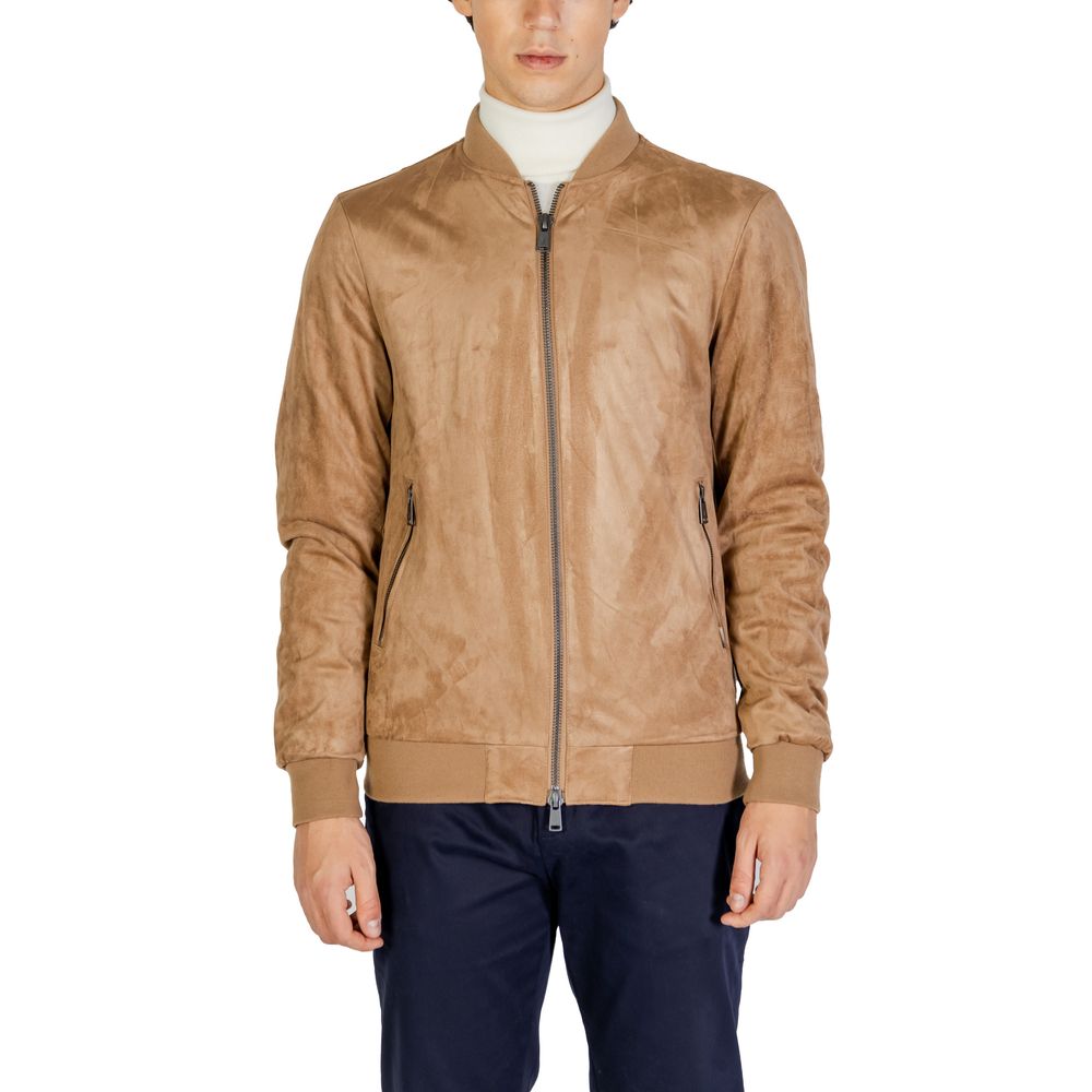 Vestes et manteaux en polyester beige de Gianni Lupo