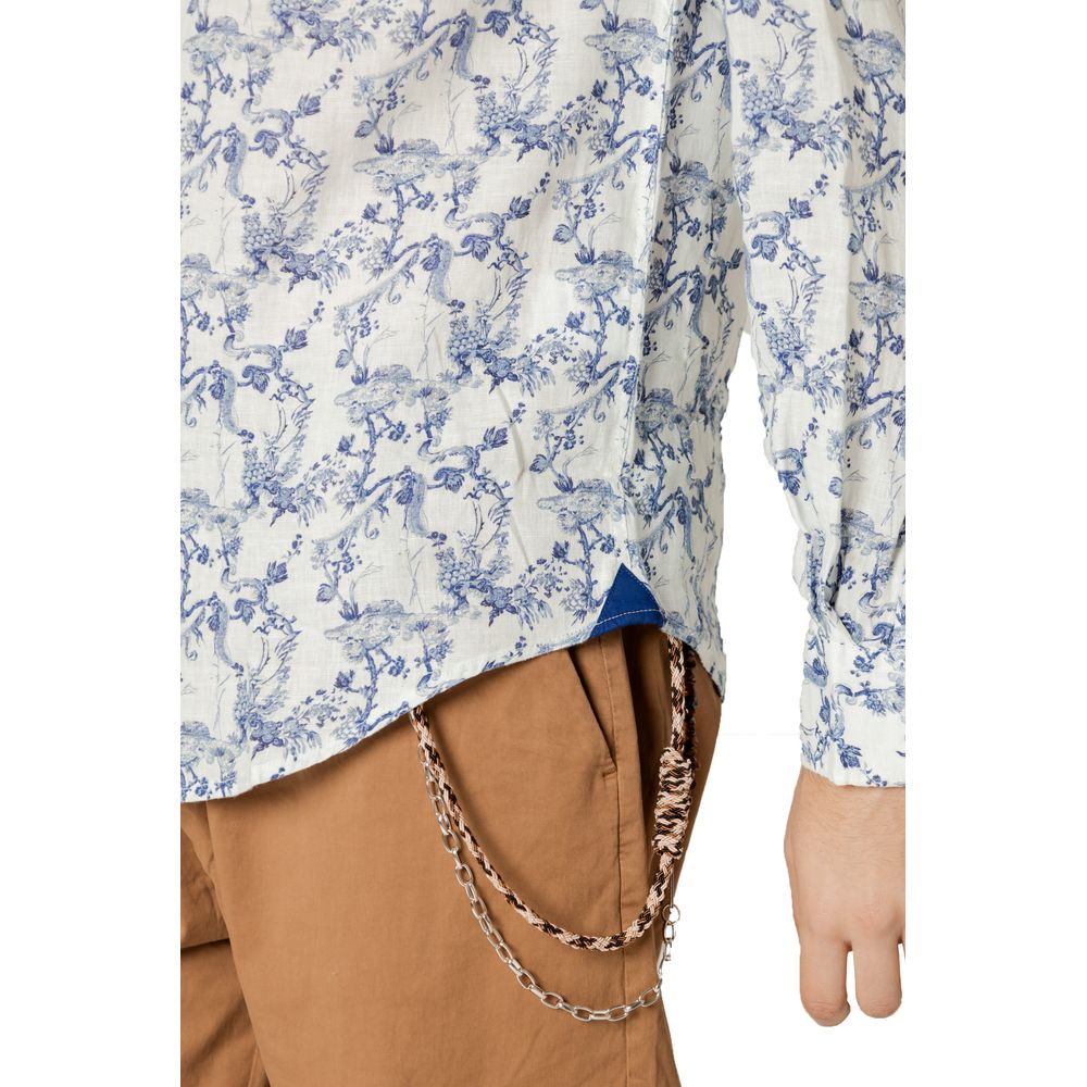Chemise en lin bleu de Gianni Lupo