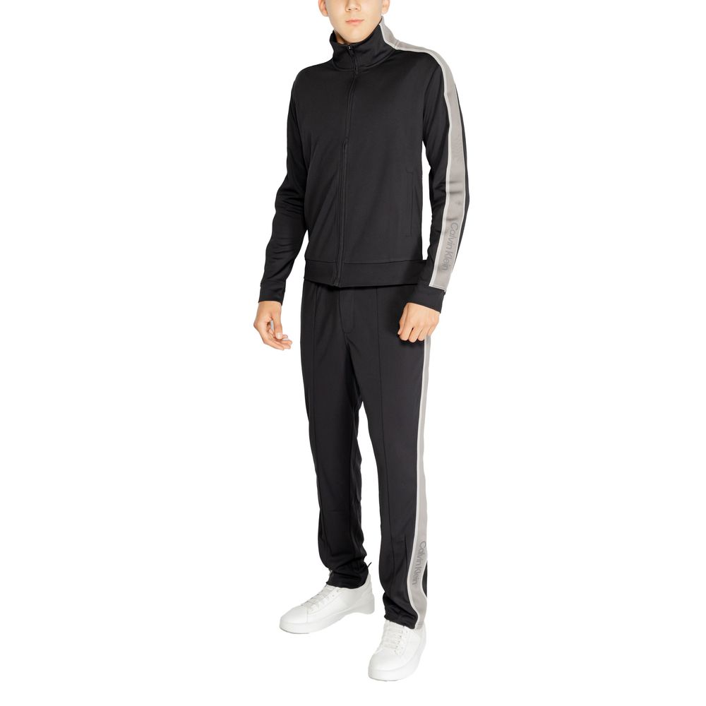 Sweat-shirt en polyester recyclé noir Calvin Klein Sport
