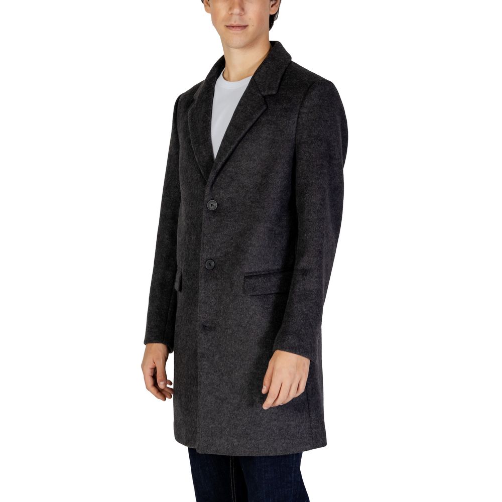 Antony Morato grijze polyester jas