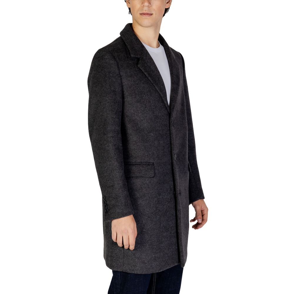 Antony Morato grijze polyester jas