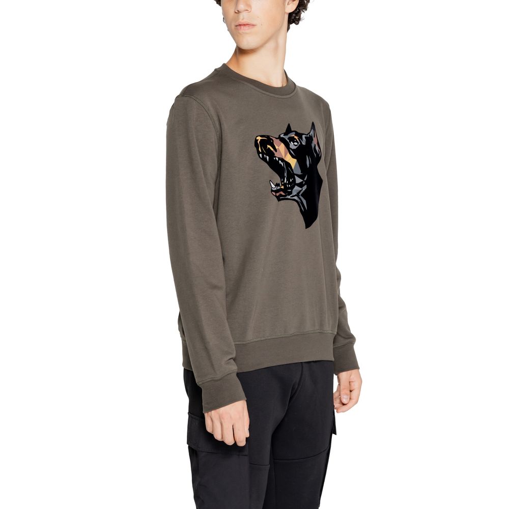 Sweat-shirt en coton vert Antony Morato