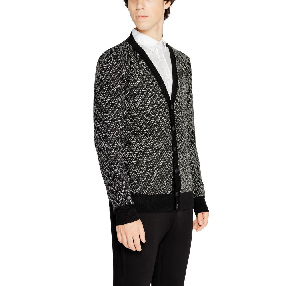 Cardigan en mohair noir d'Antony Morato