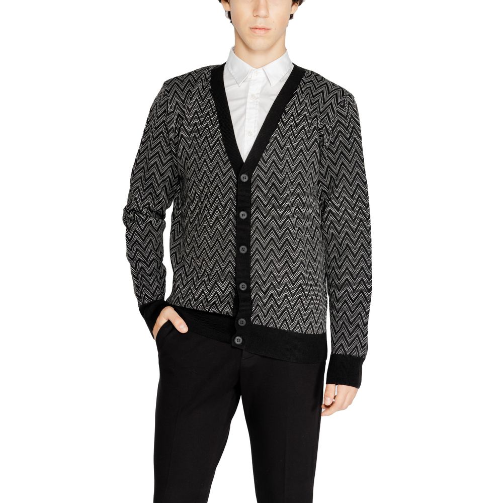 Cardigan en mohair noir d'Antony Morato