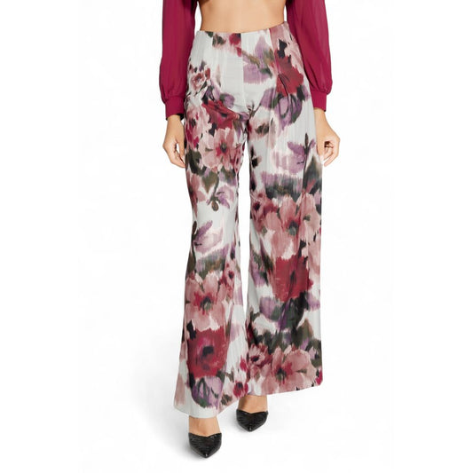 Pantalon en polyester bordeaux Rinascimento