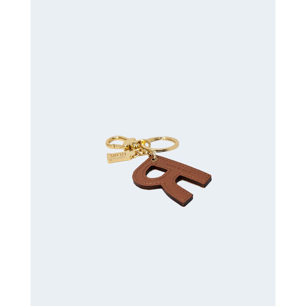 Alviero Martini Prima Classe beige lederen sleutelhanger