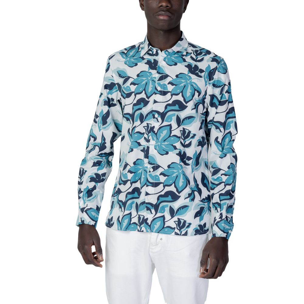 Chemise en viscose bleue d'Antony Morato
