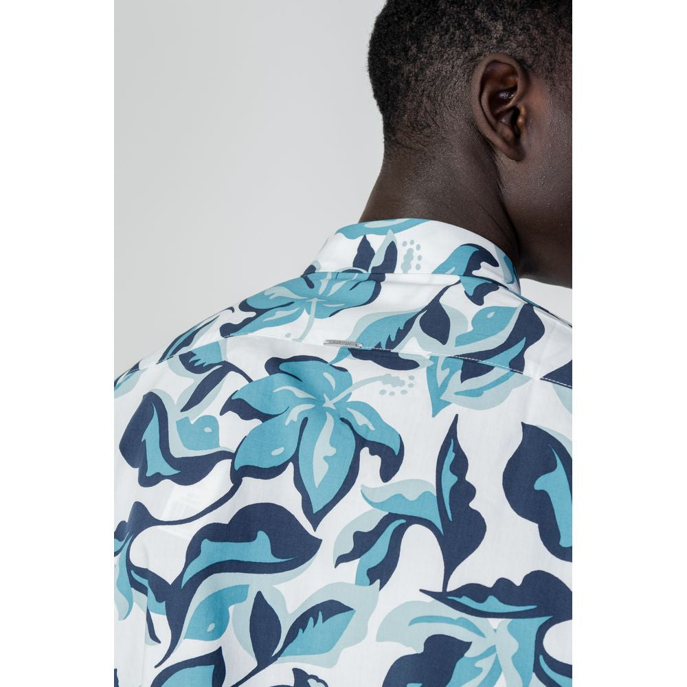 Chemise en viscose bleue d'Antony Morato