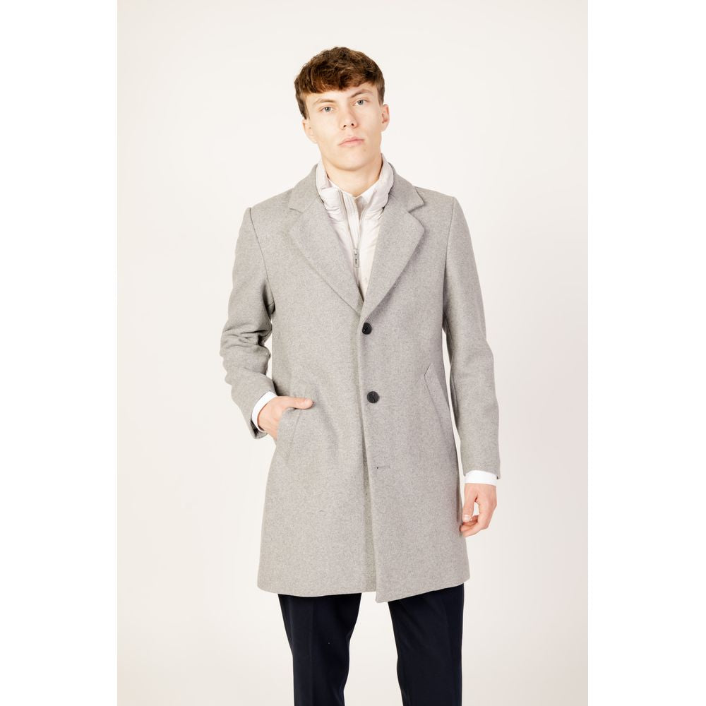 Manteau en polyester gris Antony Morato