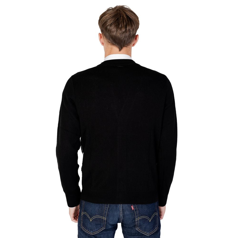 Antony Morato Zwarte Wollen Cardigan