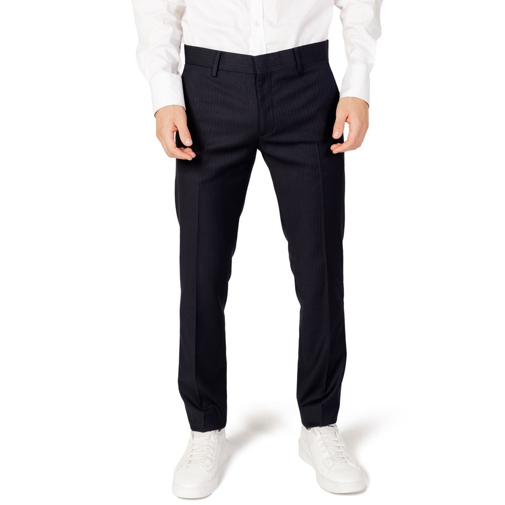 Pantalon en polyester bleu Antony Morato