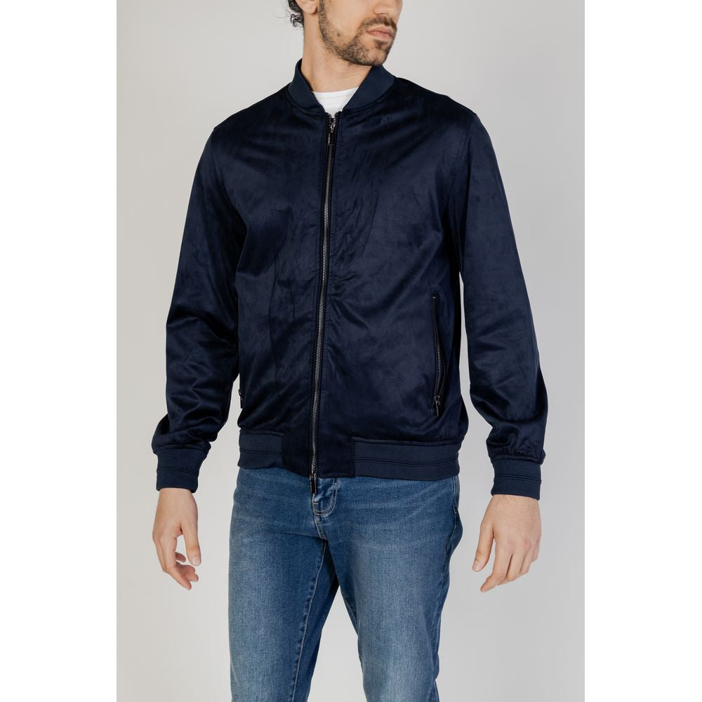 Hamaki-Ho Blue Polyester Jackets & Coat