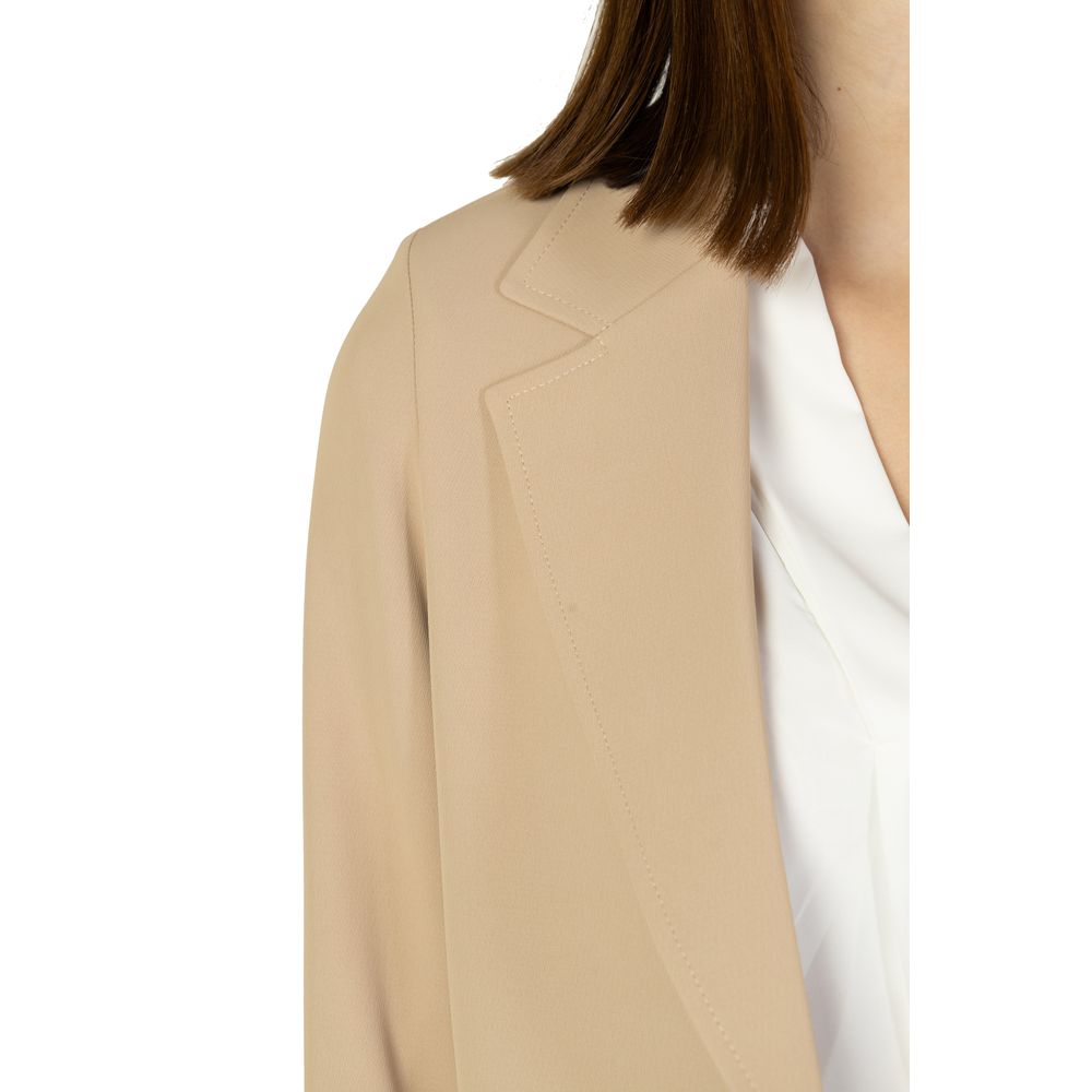 Blazer en polyester beige de Sandro Ferrone