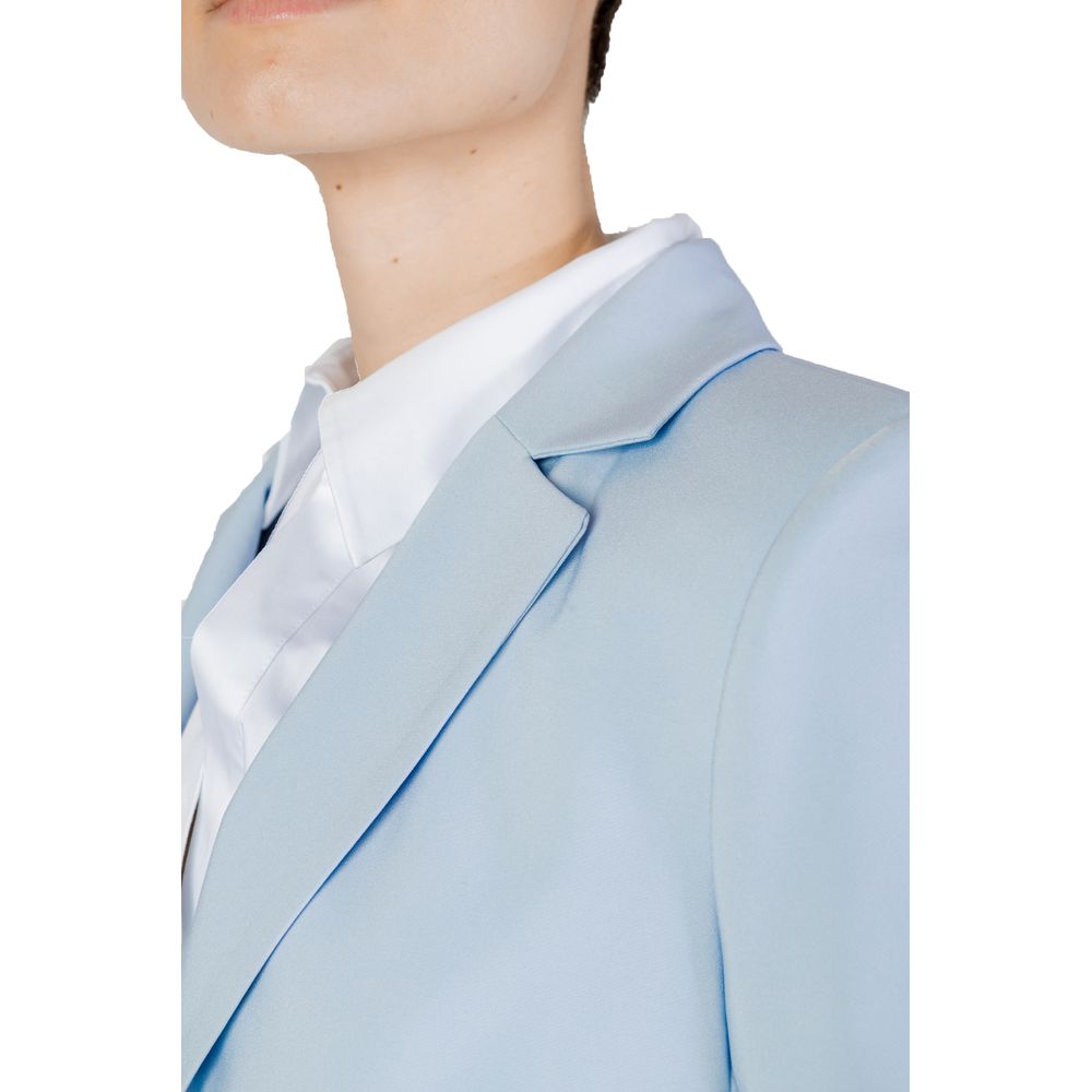 Blazer bleu en polyester de Sandro Ferrone