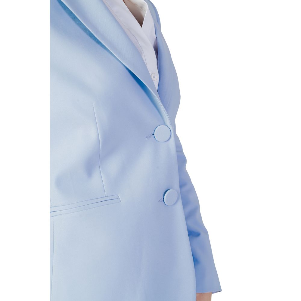 Blazer bleu en polyester de Sandro Ferrone