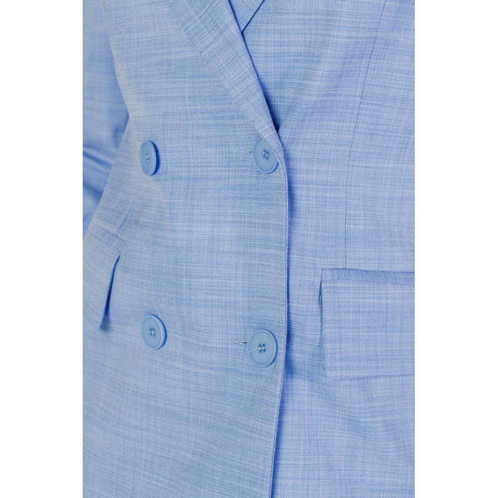 Blazer en viscose bleu de Sandro Ferrone