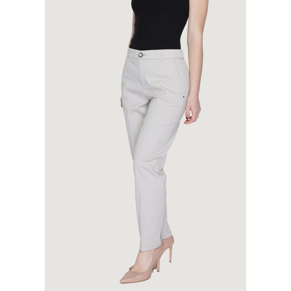 Pantalon en coton beige Street One