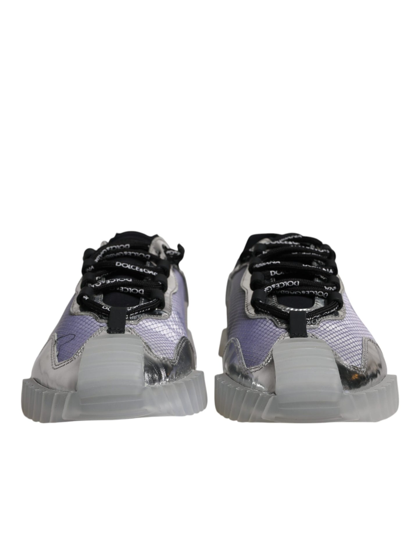 Sneakers basses NS1 en nylon noir et argent de Dolce & Gabbana