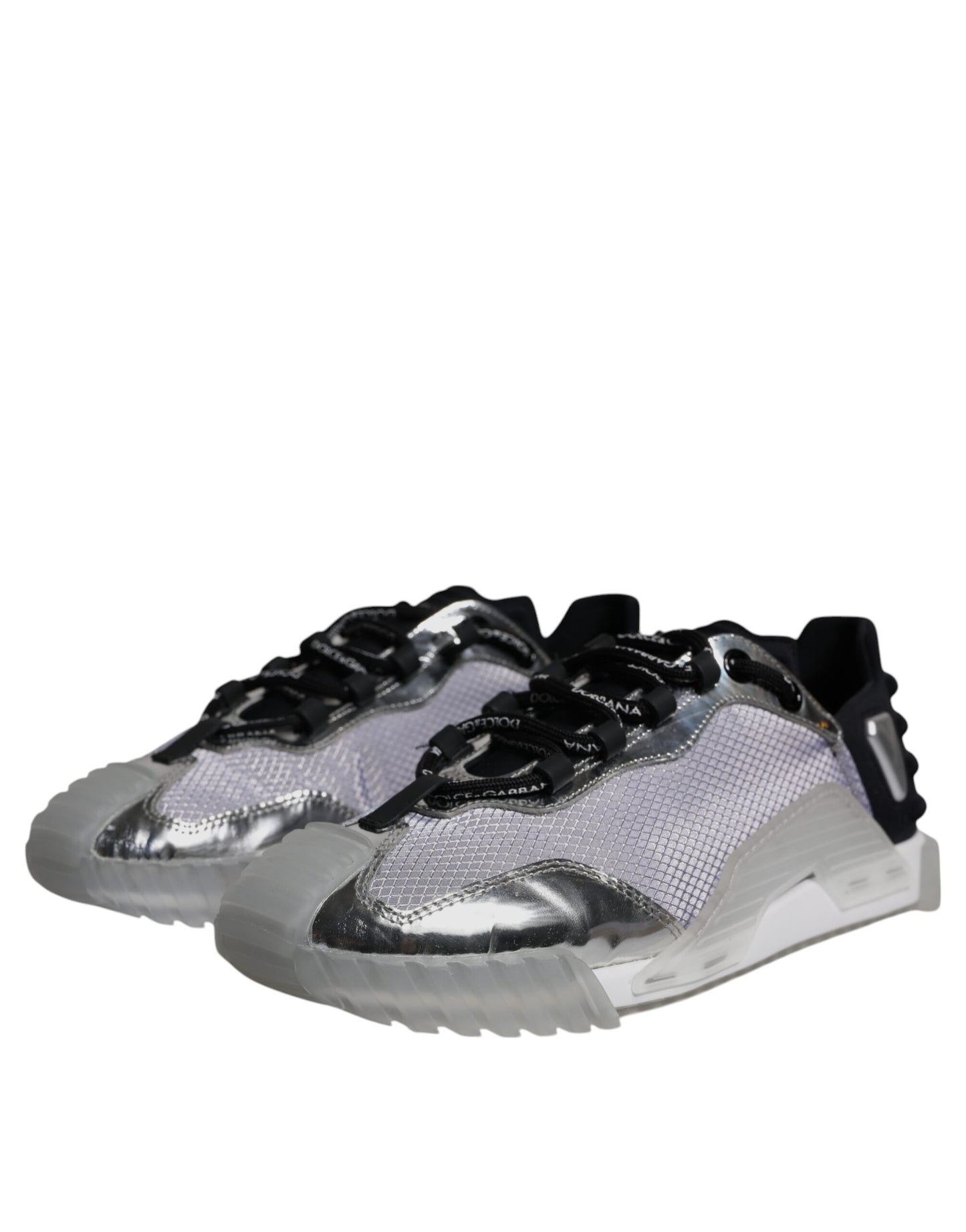 Sneakers basses NS1 en nylon noir et argent de Dolce & Gabbana