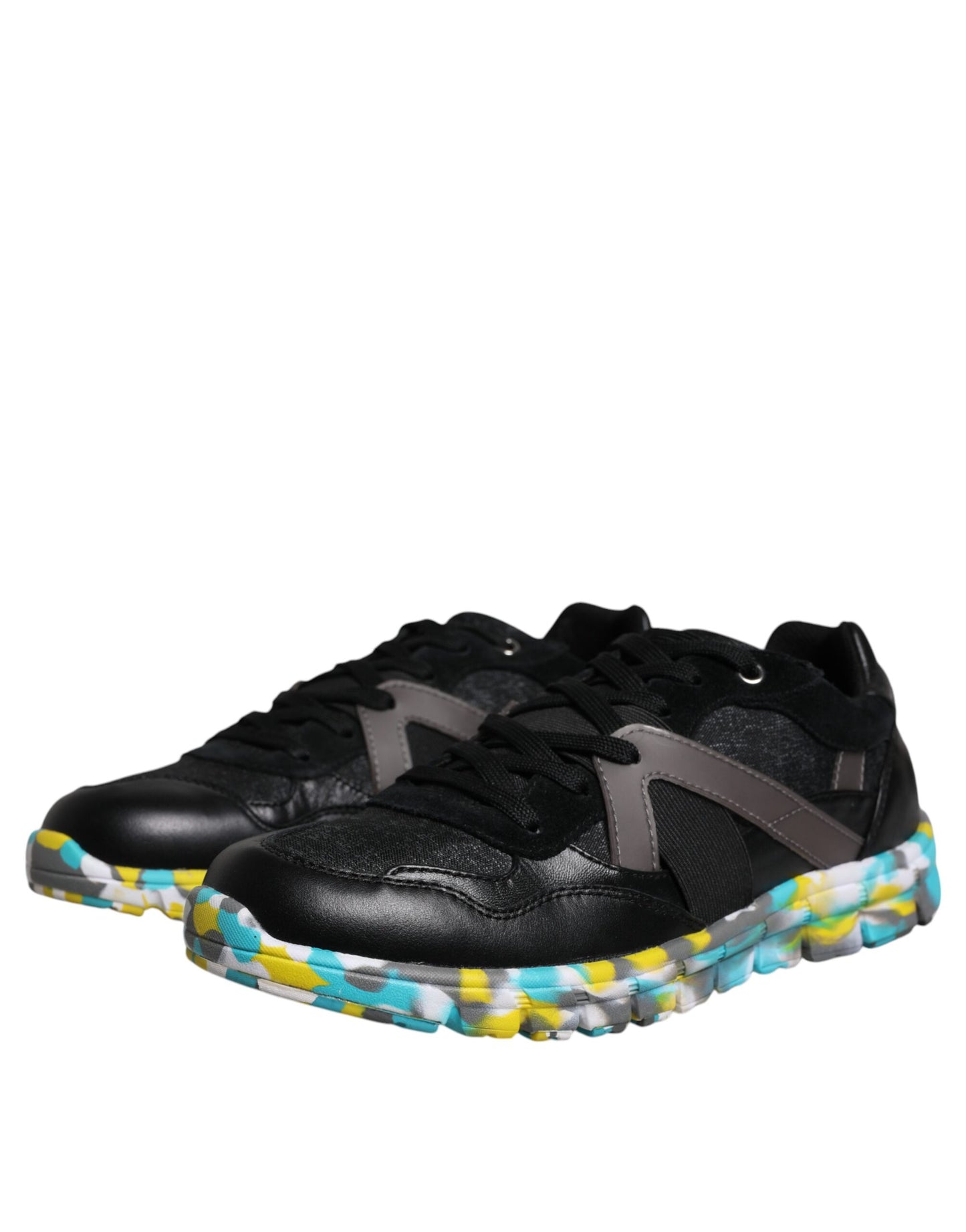 Sneakers basses pour homme en polyester noir Dolce & Gabbana