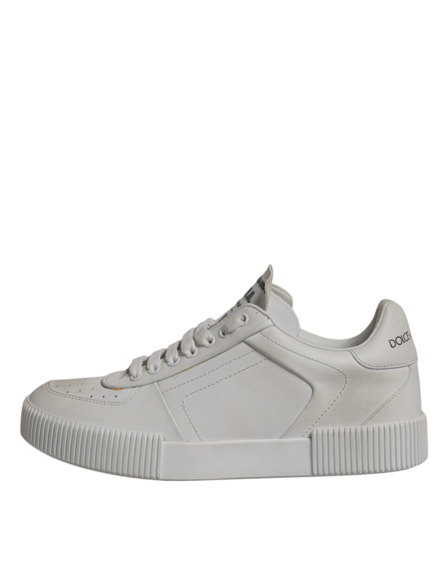 Dolce & Gabbana Witte Miami Lederen Lage Sneakers