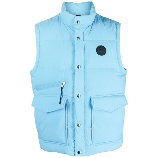 Woolrich Blauw Polyester Vest voor Heren