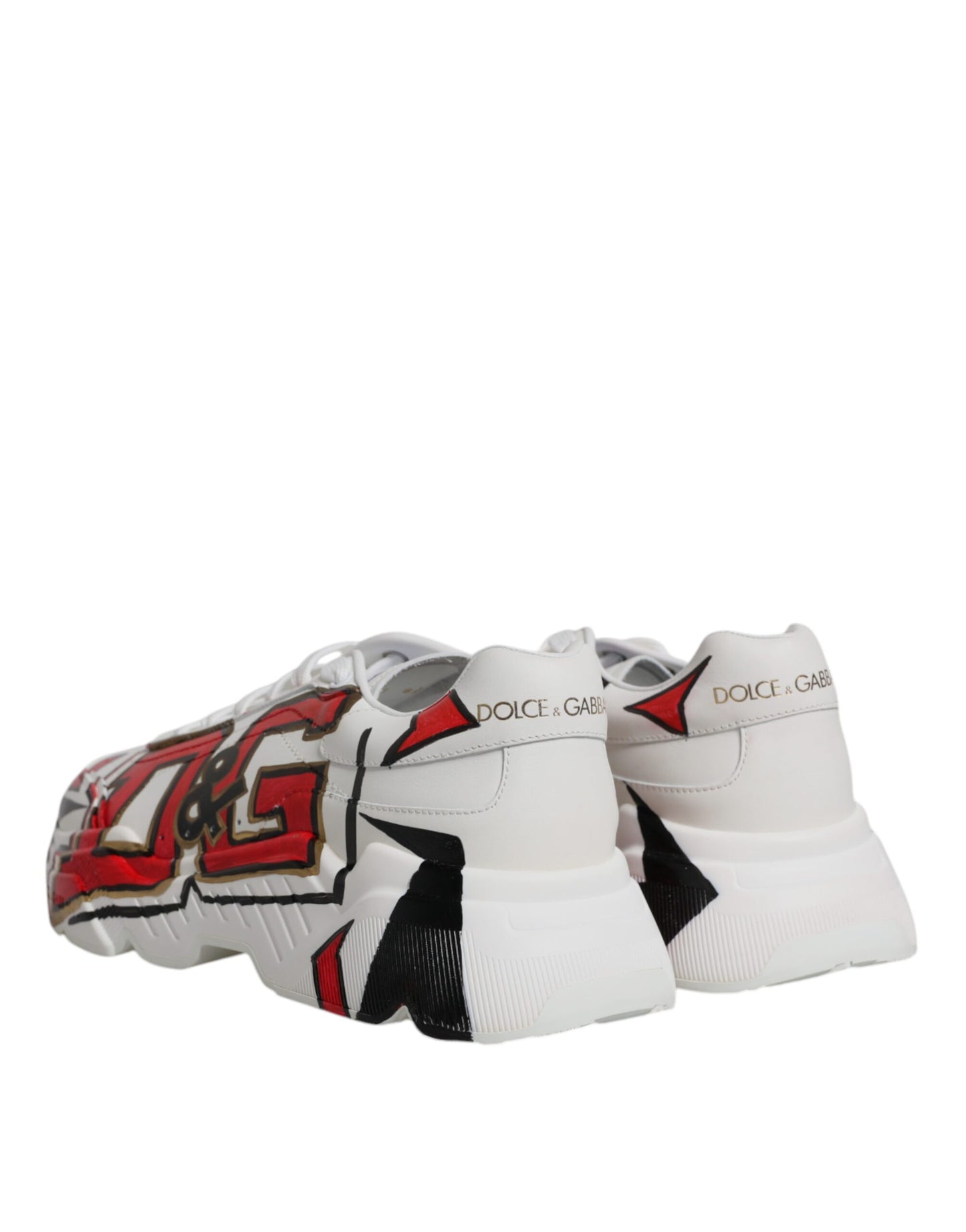 Dolce & Gabbana witte Daymaster handgeschilderde sneakers